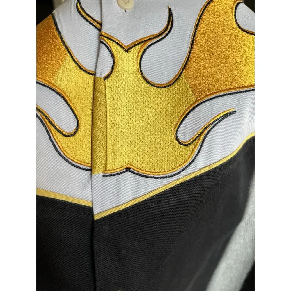 VTG Nascar Nextel 2004 Pit Crew Nascar Button Up Shirt Mens Large